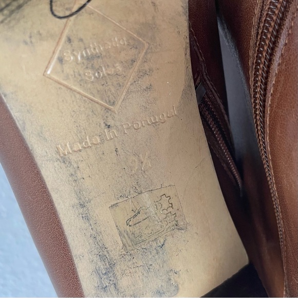 John Fluevog Tan Leather English Breakfast Teapot Ankle Boots Booties Womens 9.5 - Picture 14 of 14